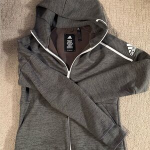 Adidas Black and Gray Hoodie
